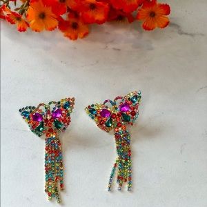 Brand New butterfly glamour earrings